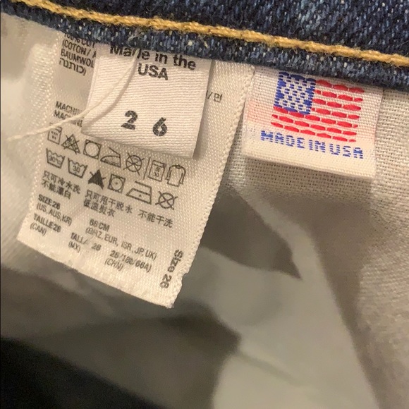 American apparel high waisted denim shorts 26 - Picture 4 of 7